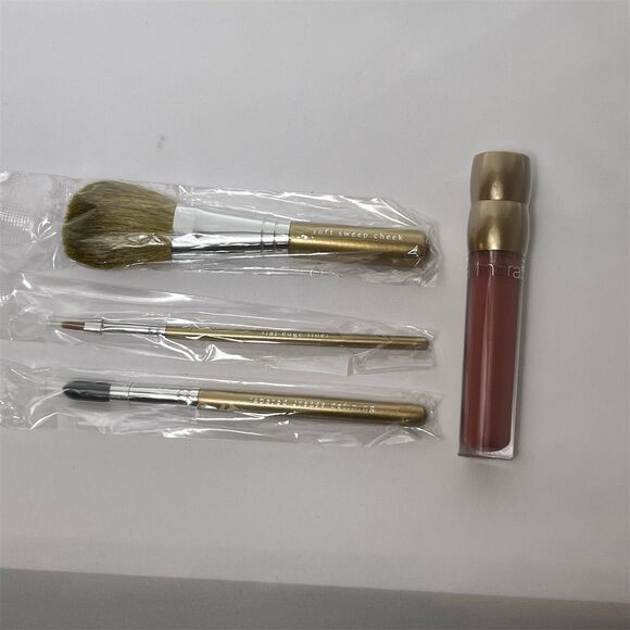 BareMinerals 10Piece Makeup Set (blush, shadow, liner, finishing, brushes, lip) - Picture 5 of 7